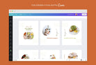 Ladystrategist Mary Food and Nutrition 6-Page Carousel Canva Template instagram canva templates social media templates etsy free canva templates
