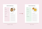 Ladystrategist Meal Planner Printable and Editable Canva Template instagram canva templates social media templates etsy free canva templates