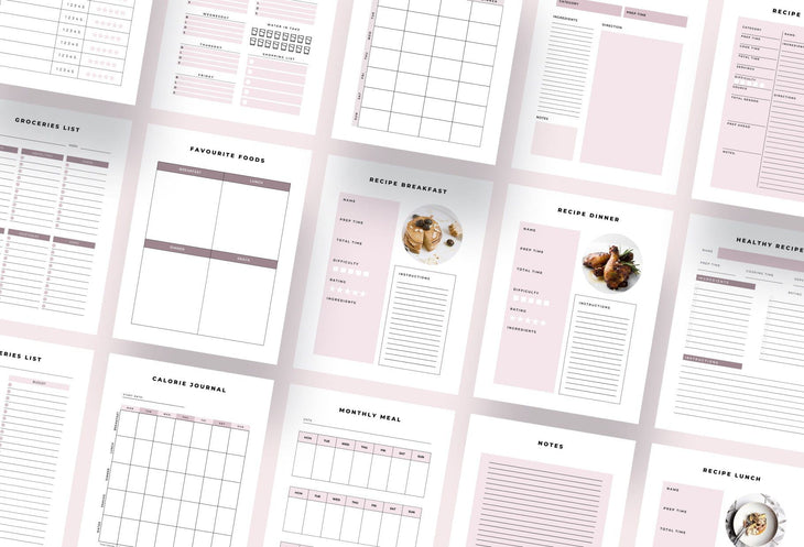Ladystrategist Meal Planner Printable and Editable Canva Template instagram canva templates social media templates etsy free canva templates