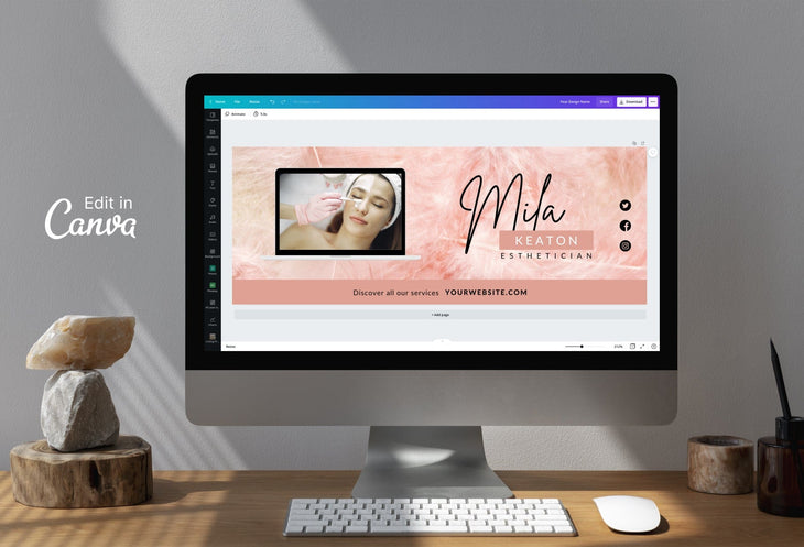 Ladystrategist Mila Facebook Cover Canva Template instagram canva templates social media templates etsy free canva templates