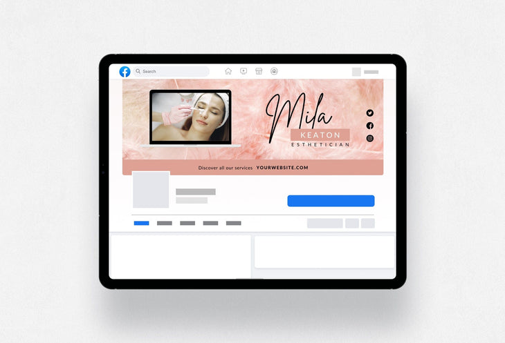 Ladystrategist Mila Facebook Cover Canva Template instagram canva templates social media templates etsy free canva templates
