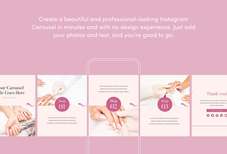 Ladystrategist Modern Carousel Instagram Engagement Booster Canva Template instagram canva templates social media templates etsy free canva templates