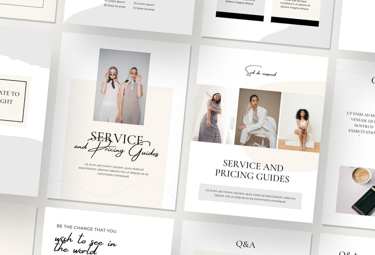 Ladystrategist Modern Service Providers Bundle instagram canva templates social media templates etsy free canva templates