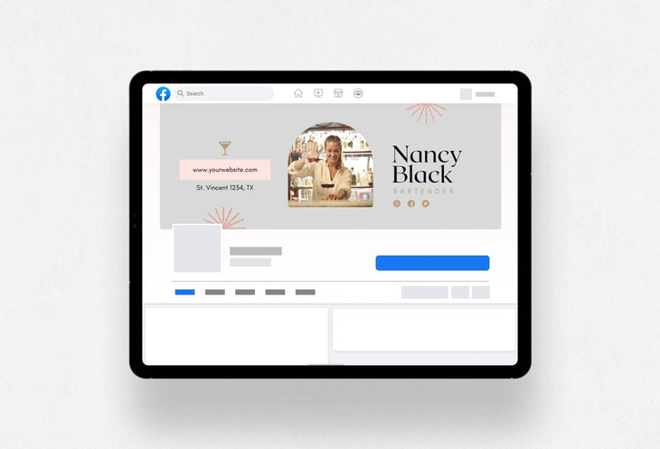 Ladystrategist Nancy Facebook Cover Canva Template instagram canva templates social media templates etsy free canva templates