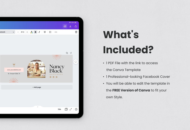 Ladystrategist Nancy Facebook Cover Canva Template instagram canva templates social media templates etsy free canva templates