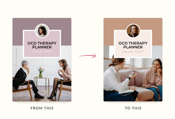 Ladystrategist OCD Therapy Planner Canva Template for Coaches instagram canva templates social media templates etsy free canva templates