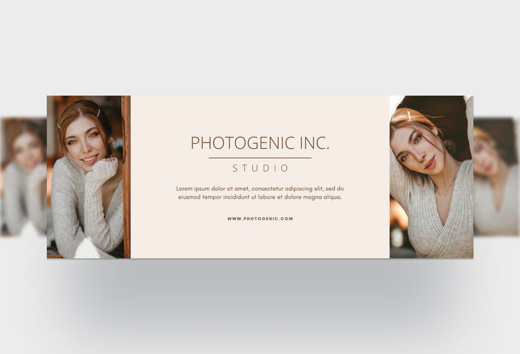 Ladystrategist Photogenic Inc Studio Facebook Cover for Photographers Editable Canva Template instagram canva templates social media templates etsy free canva templates