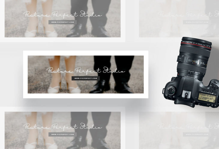 Ladystrategist Picture Perfect Studio Facebook Cover for Photographers Editable Canva Template instagram canva templates social media templates etsy free canva templates