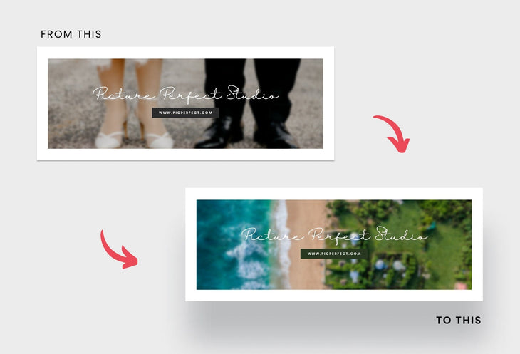 Ladystrategist Picture Perfect Studio Facebook Cover for Photographers Editable Canva Template instagram canva templates social media templates etsy free canva templates