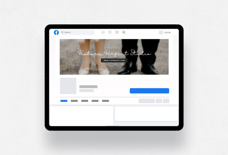 Ladystrategist Picture Perfect Studio Facebook Cover for Photographers Editable Canva Template instagram canva templates social media templates etsy free canva templates