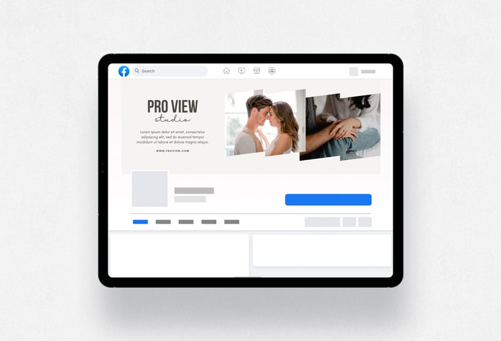 Ladystrategist Pro View Studio Facebook Cover for Photographers Editable Canva Template instagram canva templates social media templates etsy free canva templates