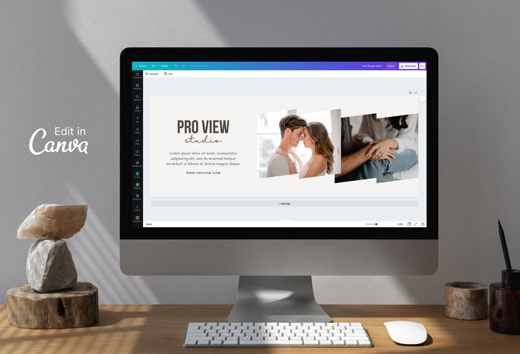 Ladystrategist Pro View Studio Facebook Cover for Photographers Editable Canva Template instagram canva templates social media templates etsy free canva templates