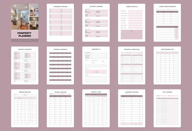 Ladystrategist Property Planner Canva Template instagram canva templates social media templates etsy free canva templates