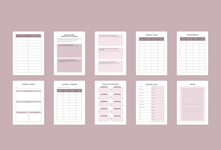 Ladystrategist PTSD Therapy Planner Canva Template for Coaches instagram canva templates social media templates etsy free canva templates