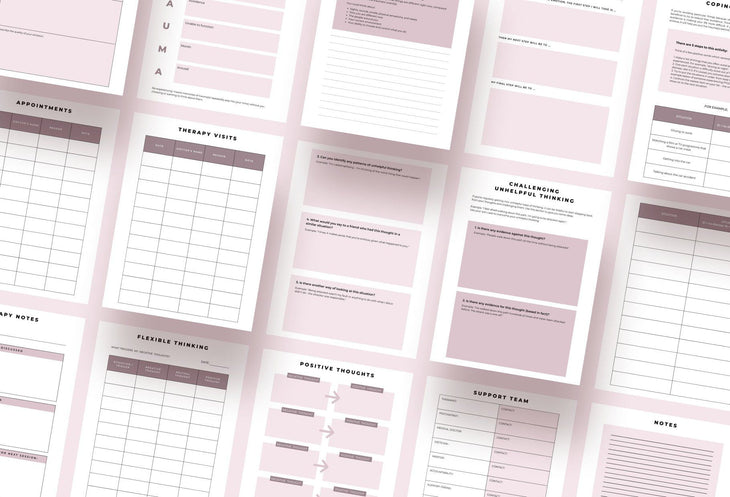 Ladystrategist PTSD Therapy Planner Canva Template for Coaches instagram canva templates social media templates etsy free canva templates