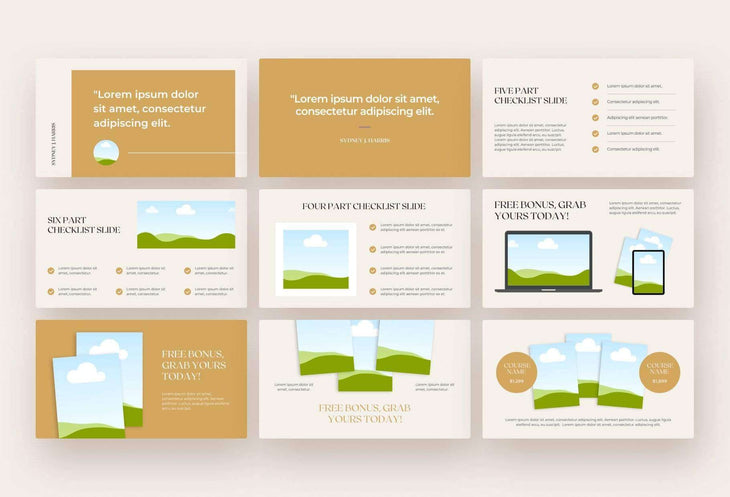 Ladystrategist Quill Course Creator & Webinar Deck instagram canva templates social media templates etsy free canva templates