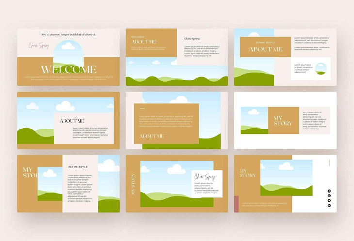 Ladystrategist Quill Course Creator & Webinar Deck instagram canva templates social media templates etsy free canva templates