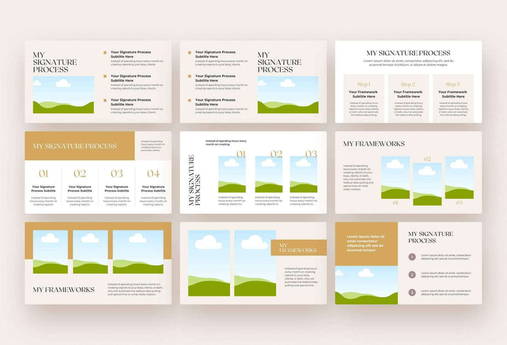 Ladystrategist Quill Course Creator & Webinar Deck instagram canva templates social media templates etsy free canva templates