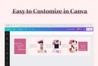 Ladystrategist Rainbow Carousel Instagram Engagement Booster Canva Template instagram canva templates social media templates etsy free canva templates