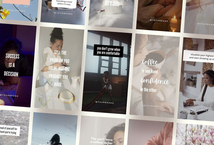 Ladystrategist Reel Quotes Canva Templates Bundle instagram canva templates social media templates etsy free canva templates