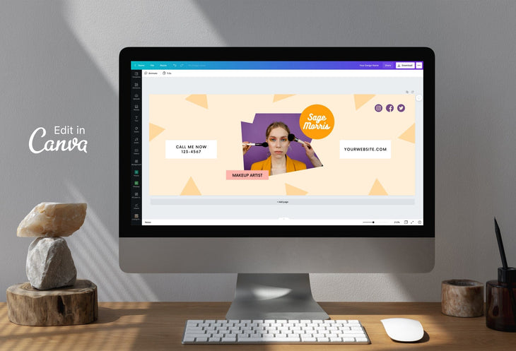 Ladystrategist Sage Facebook Cover Canva Template instagram canva templates social media templates etsy free canva templates