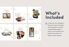 Ladystrategist Sam Food and Nutrition 6-Page Carousel Canva Template instagram canva templates social media templates etsy free canva templates