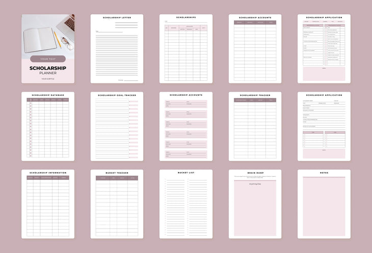 Ladystrategist Scholarship Planner Canva Template instagram canva templates social media templates etsy free canva templates