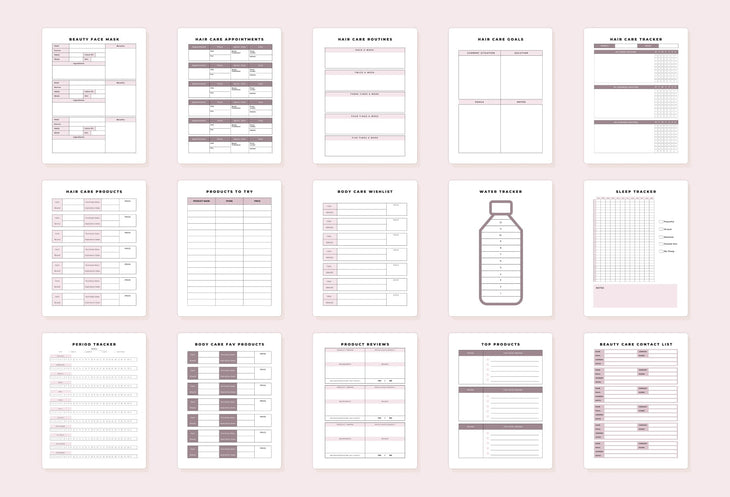 Ladystrategist Self Care Planner Canva Template instagram canva templates social media templates etsy free canva templates