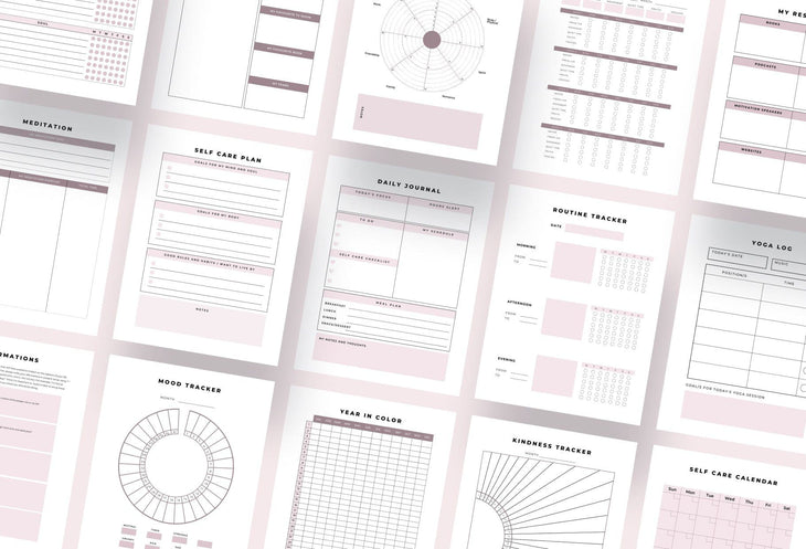 Ladystrategist Self Care Planner Canva Template instagram canva templates social media templates etsy free canva templates