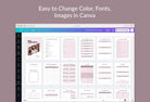 Ladystrategist Self Confidence Planner Canva Template instagram canva templates social media templates etsy free canva templates