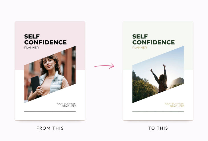 Ladystrategist Self Confidence Planner Canva Template instagram canva templates social media templates etsy free canva templates