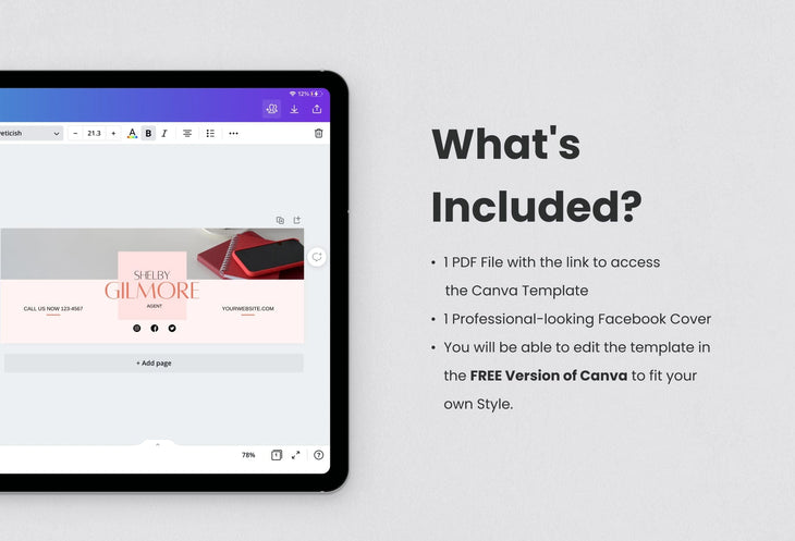 Ladystrategist Shelby Facebook Cover Canva Template instagram canva templates social media templates etsy free canva templates