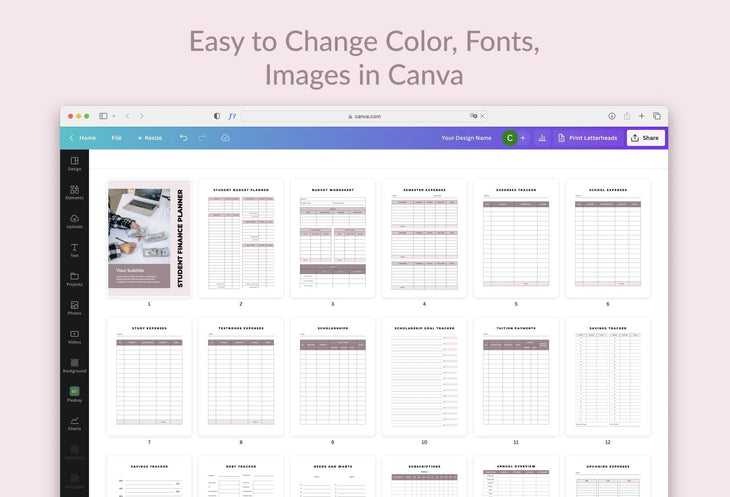 Ladystrategist Student Finance Canva Template instagram canva templates social media templates etsy free canva templates