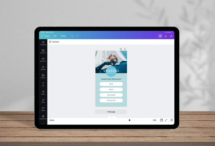 Ladystrategist Vanessa Instagram Link in Bio Canva Landing Page Website instagram canva templates social media templates etsy free canva templates