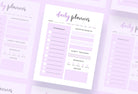Ladystrategist Wisteria Daily Planner Printable and Editable Canva Template instagram canva templates social media templates etsy free canva templates