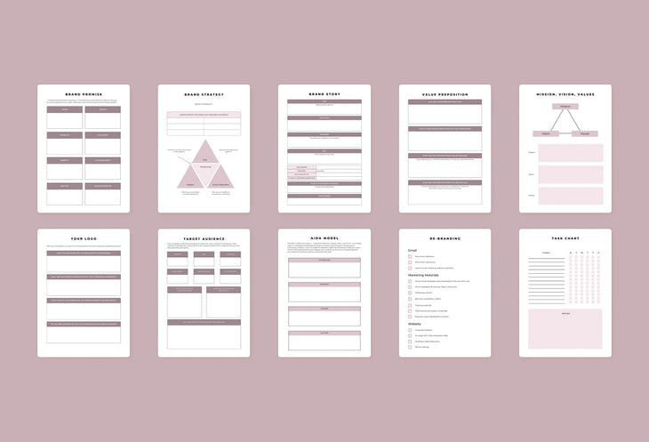 Ladystrategist Branding Planner Canva Template instagram canva templates social media templates etsy free canva templates