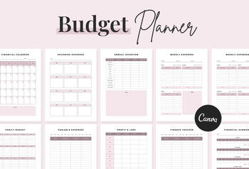 Ladystrategist Budget Planner Canva Template instagram canva templates social media templates etsy free canva templates