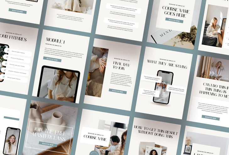 Ladystrategist Course Launch Instagram Promotional Canva Templates instagram canva templates social media templates etsy free canva templates