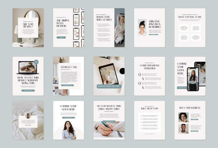 Ladystrategist Course Launch Instagram Promotional Canva Templates instagram canva templates social media templates etsy free canva templates