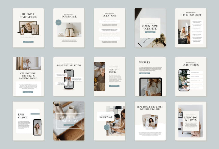 Ladystrategist Course Launch Instagram Promotional Canva Templates instagram canva templates social media templates etsy free canva templates