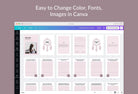 Ladystrategist Let It Go Journal Canva Template instagram canva templates social media templates etsy free canva templates
