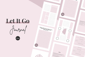 Ladystrategist Let It Go Journal Canva Template instagram canva templates social media templates etsy free canva templates