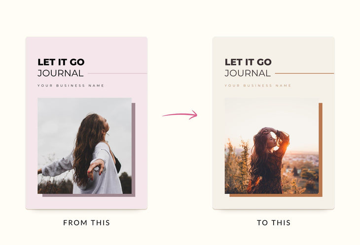 Ladystrategist Let It Go Journal Canva Template instagram canva templates social media templates etsy free canva templates