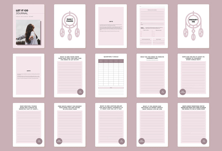 Ladystrategist Let It Go Journal Canva Template instagram canva templates social media templates etsy free canva templates