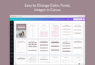 Ladystrategist Marketing Planner Canva Template instagram canva templates social media templates etsy free canva templates
