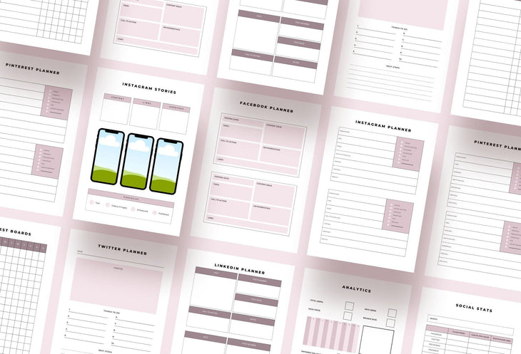 Ladystrategist Marketing Planner Canva Template instagram canva templates social media templates etsy free canva templates
