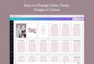 Ladystrategist Memory Journal Canva Template instagram canva templates social media templates etsy free canva templates