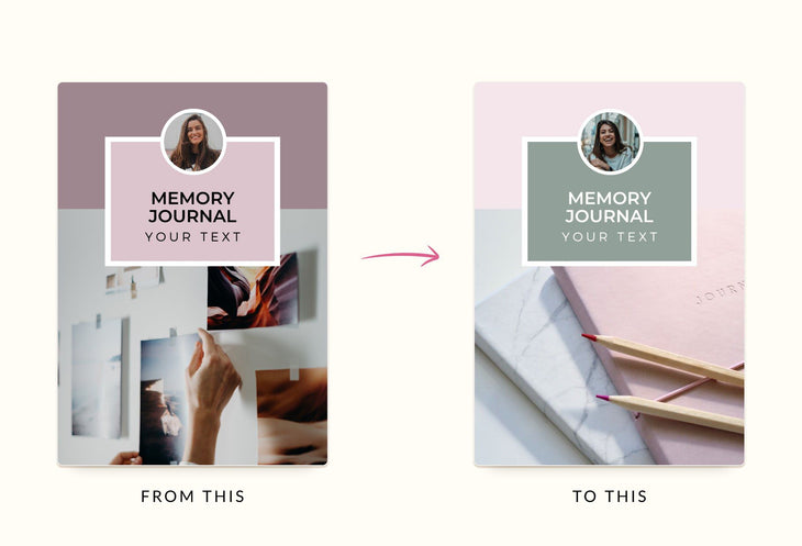 Ladystrategist Memory Journal Canva Template instagram canva templates social media templates etsy free canva templates