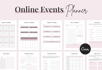 Ladystrategist Onlinw Events Planner Canva Template instagram canva templates social media templates etsy free canva templates
