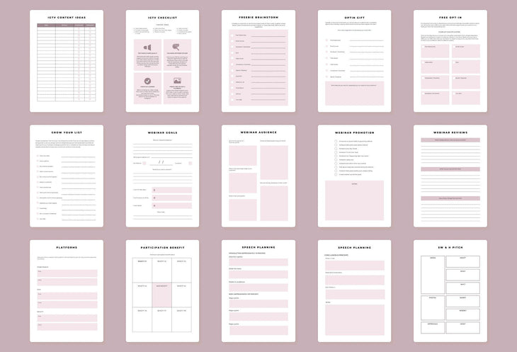 Ladystrategist Onlinw Events Planner Canva Template instagram canva templates social media templates etsy free canva templates